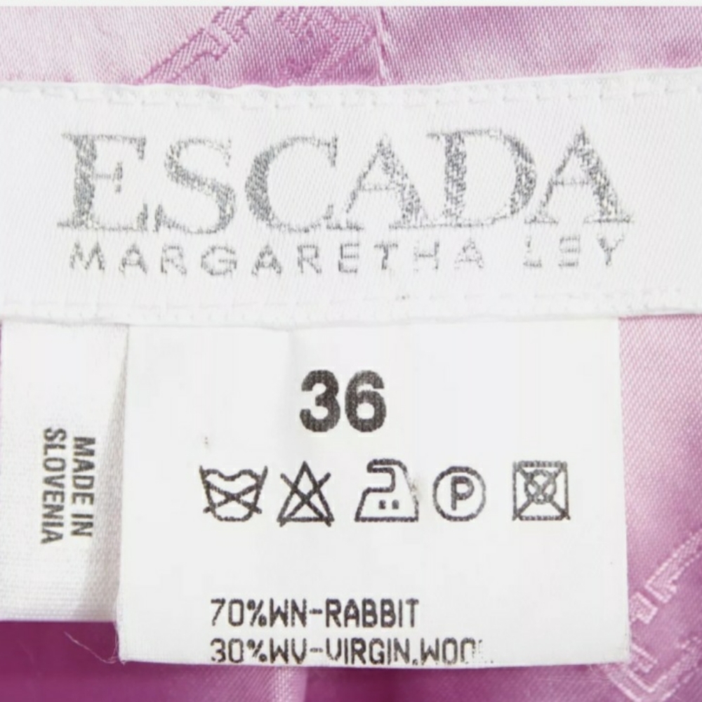 Escada Rabbit Wool Women's Single Breasted jacket - Picture 3 of 3